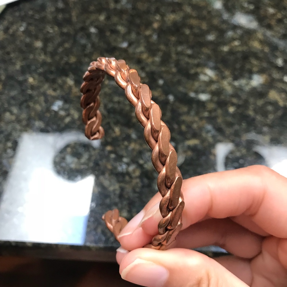Copper bracelet price not negotiable